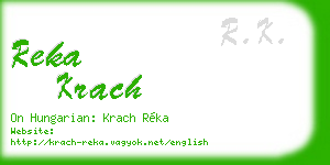 reka krach business card